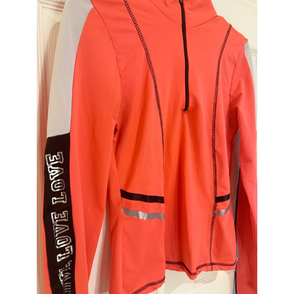 Body Instinct Activewear Jacket Running‎ Track Zip Up Athletic Coral L - Picture 4 of 6
